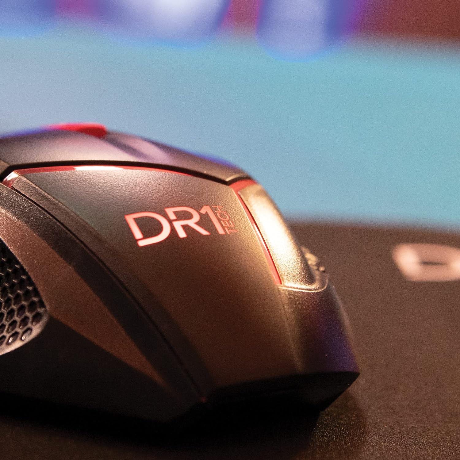 Detalle de DR1TECH Hunter Professional Gaming Maus – kabelgebundene Profi-Maus mit 5 Gewichten und 4200 DPI