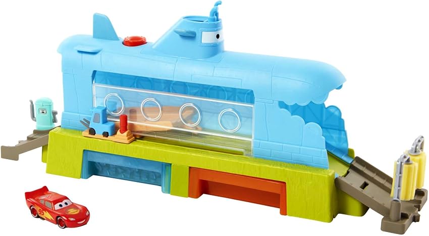 Detalle de Mattel Disney Cars HGV70 Ballena Lavadero ¡Diversión Aquática! 🐳
