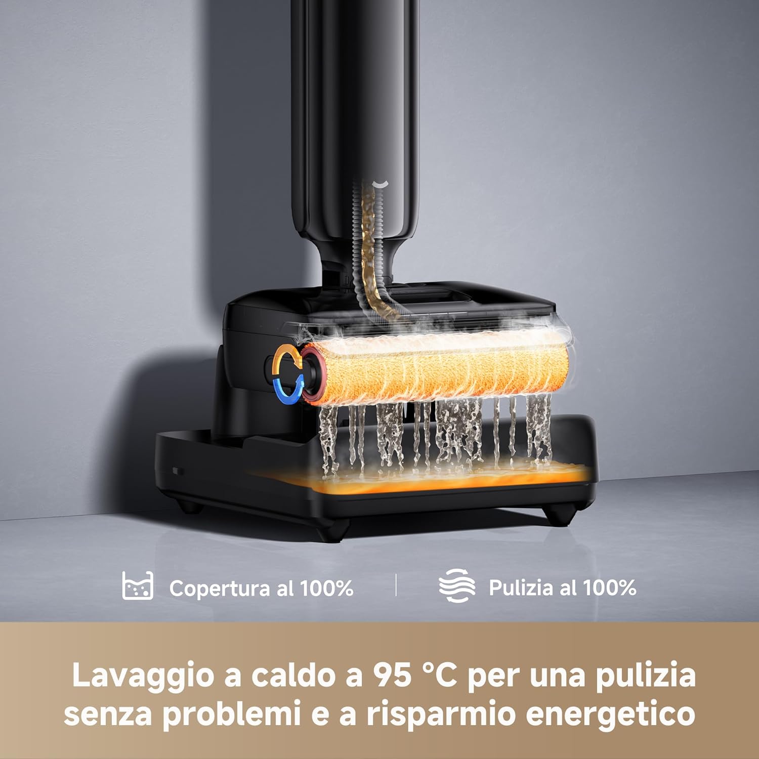 Thumbnail 3 de DREAME T12 Pro-A: Aspirapolvere Lavapavimenti ultrasottile 9,85 cm, 25 kPa, lavaggio e asciugatura a 95°C