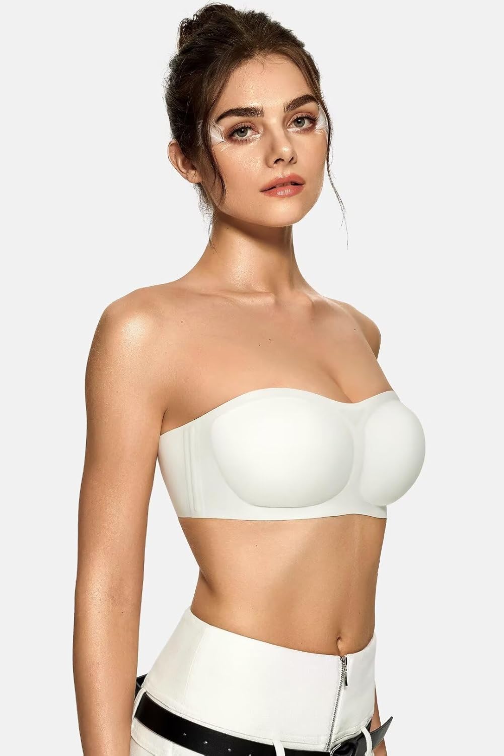 Detalle 2 de Vertvie Strapless Jelly Push Up Wireless Bandeau Bra