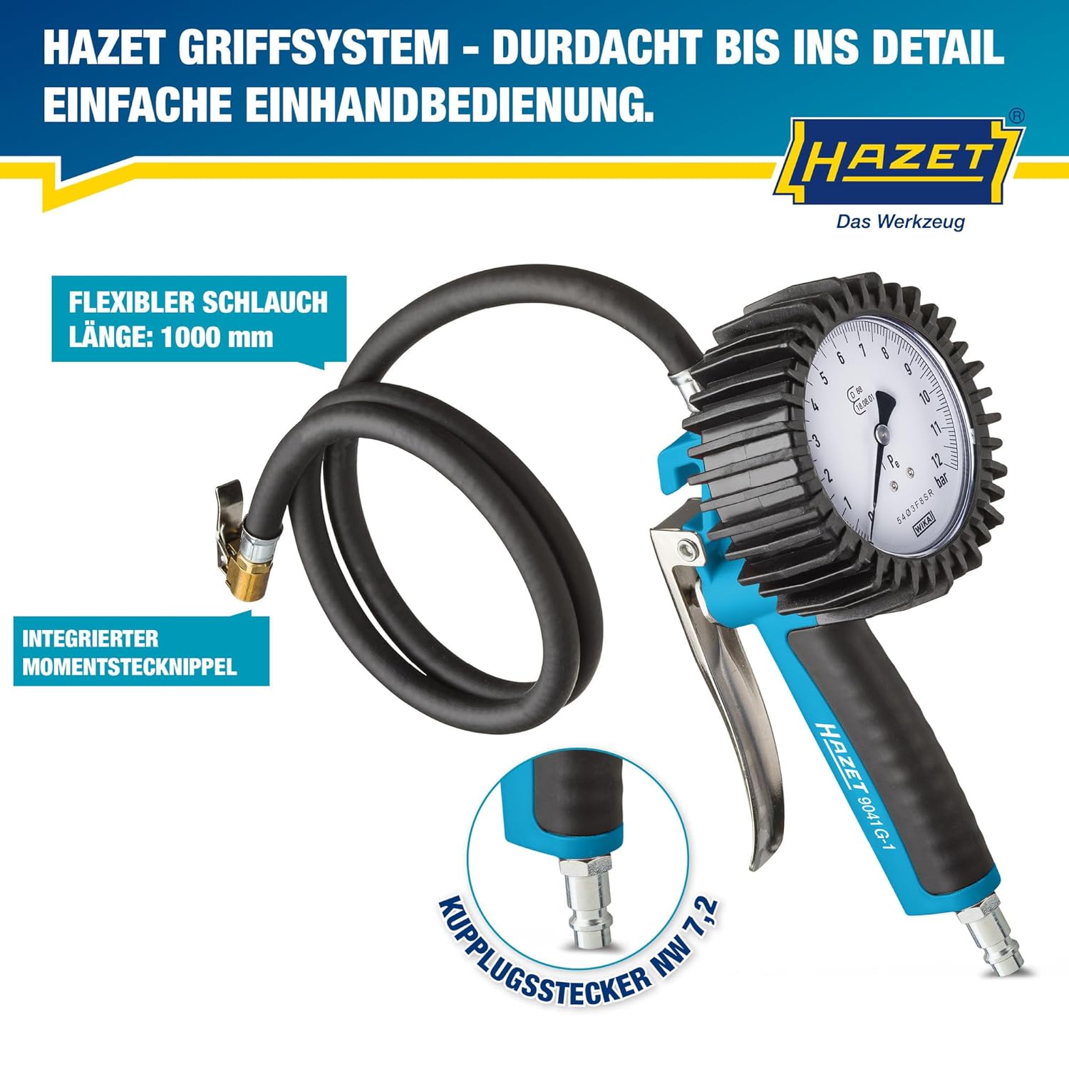 Detalle de Hazet Reifenfüll-Messgerät 9041G-1 I