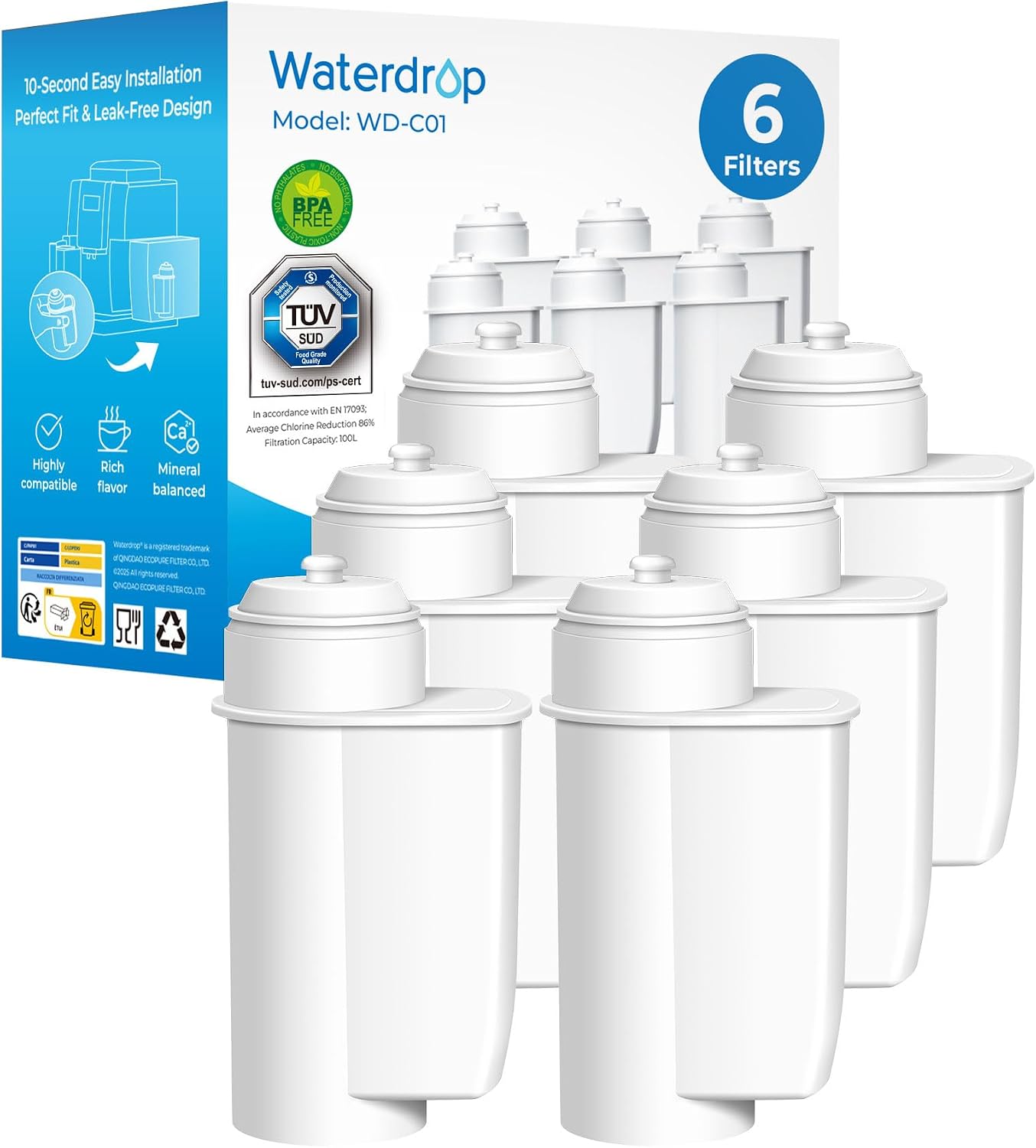 Waterdrop Ersatzwasserfilter 6er Pack 🚰