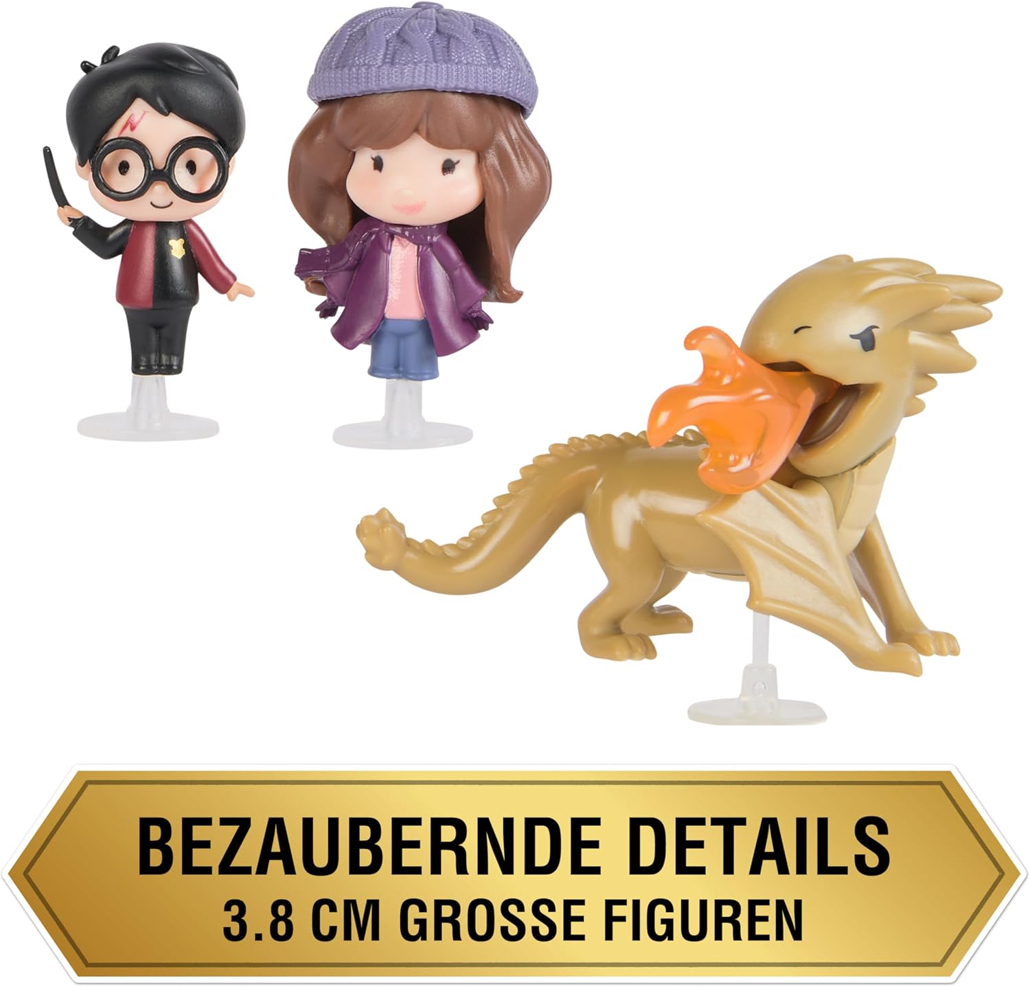 Thumbnail 3 de Harry Potter Micro Magical Moments Sammelfiguren Multipack „Trimagisches Turnier mit Drache“ mit Harry, Hermine & Drache