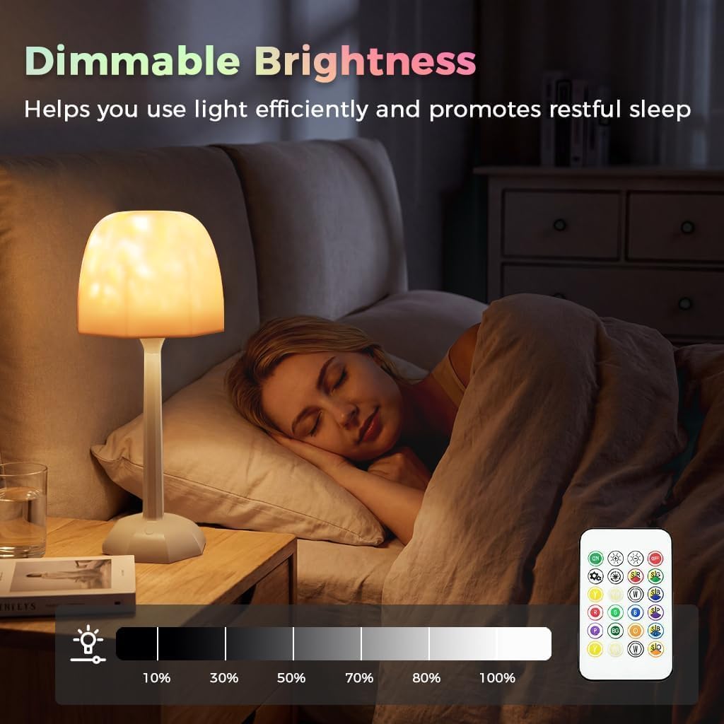 Thumbnail 6 de FIONSUN TL004-WH1P-FNCA Shower Lamp with 16 Colours and Ocean-Wave Projection