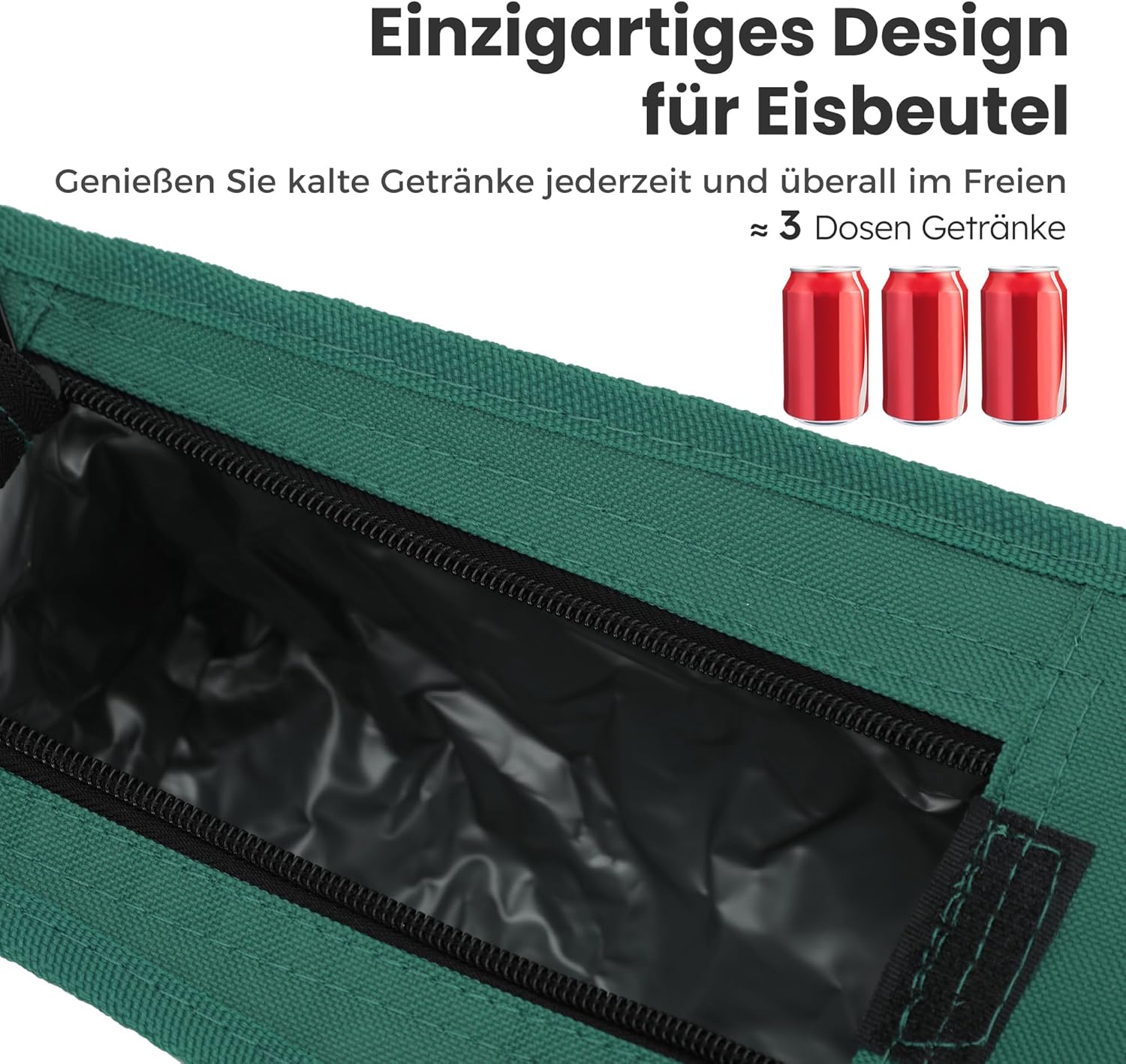 Thumbnail 4 de HIGH POINT SPORTS Sedia da campeggio pieghevole da esterno, set da 2 con braccioli (verde) fino a 102 kg