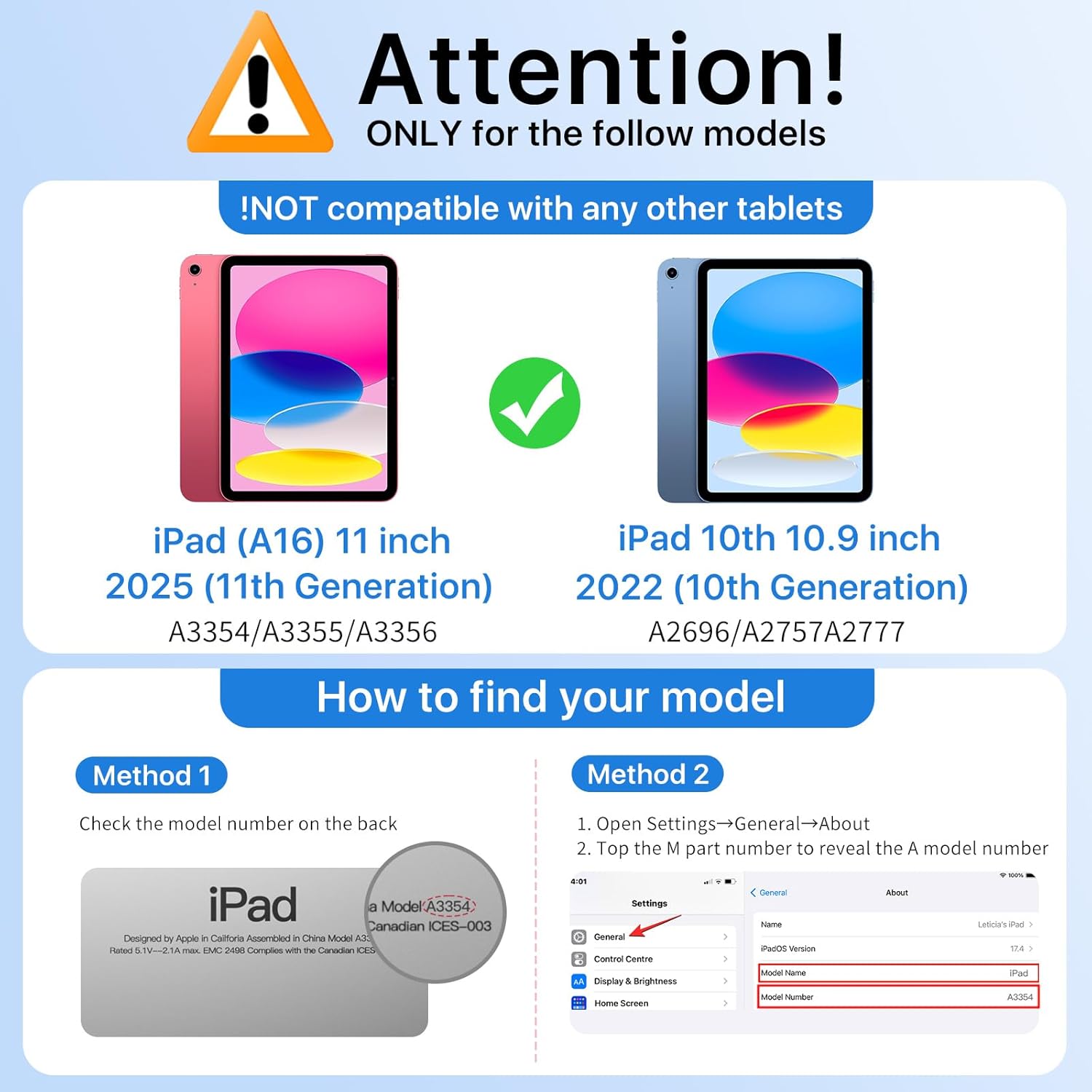 Thumbnail 1 de MoKo for iPad (A16) 11th Gen / 10th Gen Case in Cobalt Blue