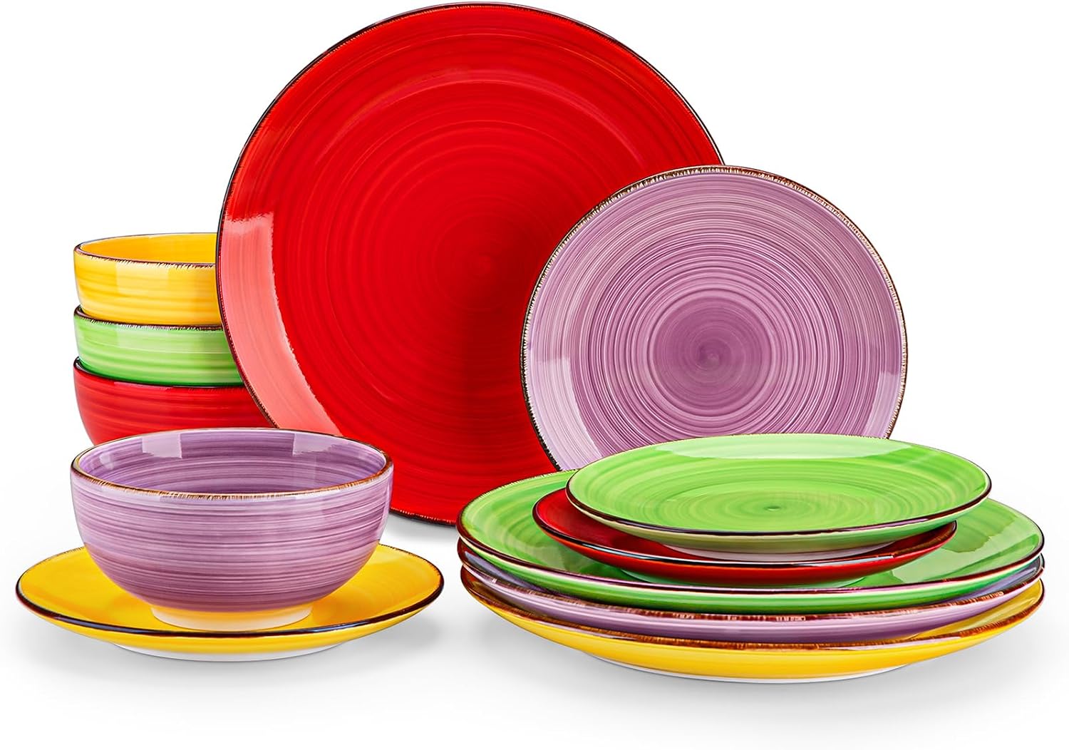 Detalle de vancasso Bonita VC-BONITAVC-LOLIT Stoneware Dinnerware Set, Multicolour