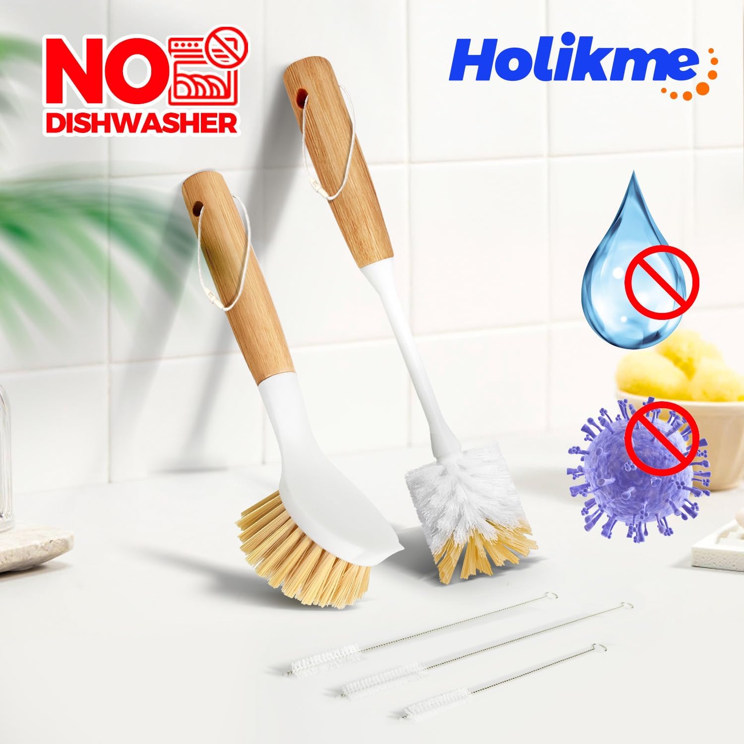 Thumbnail 6 de Holikme Dish Brush Set 5-Pack