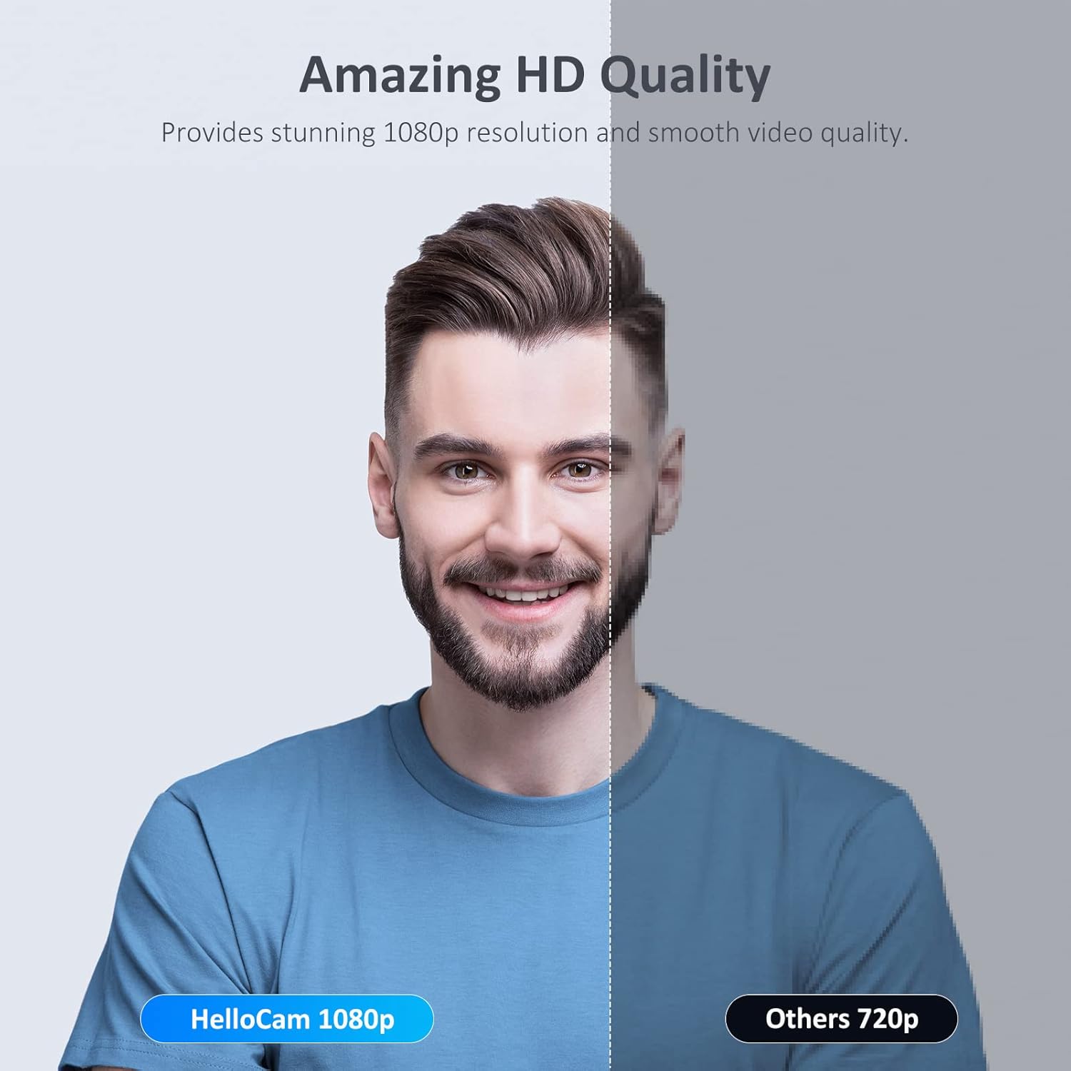 Thumbnail 4 de NexiGo HelloCam 1080p Webcam with Windows Hello, Auto Privacy Cover and Noise-Cancelling Microphone