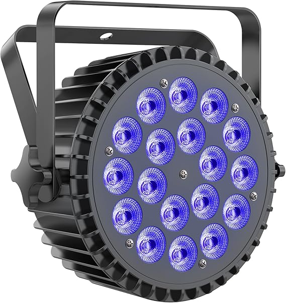 Detalle de Ukfog RGBWA UV Focos Par LED 200W 🎉 Luces Escénicas Multifunción
