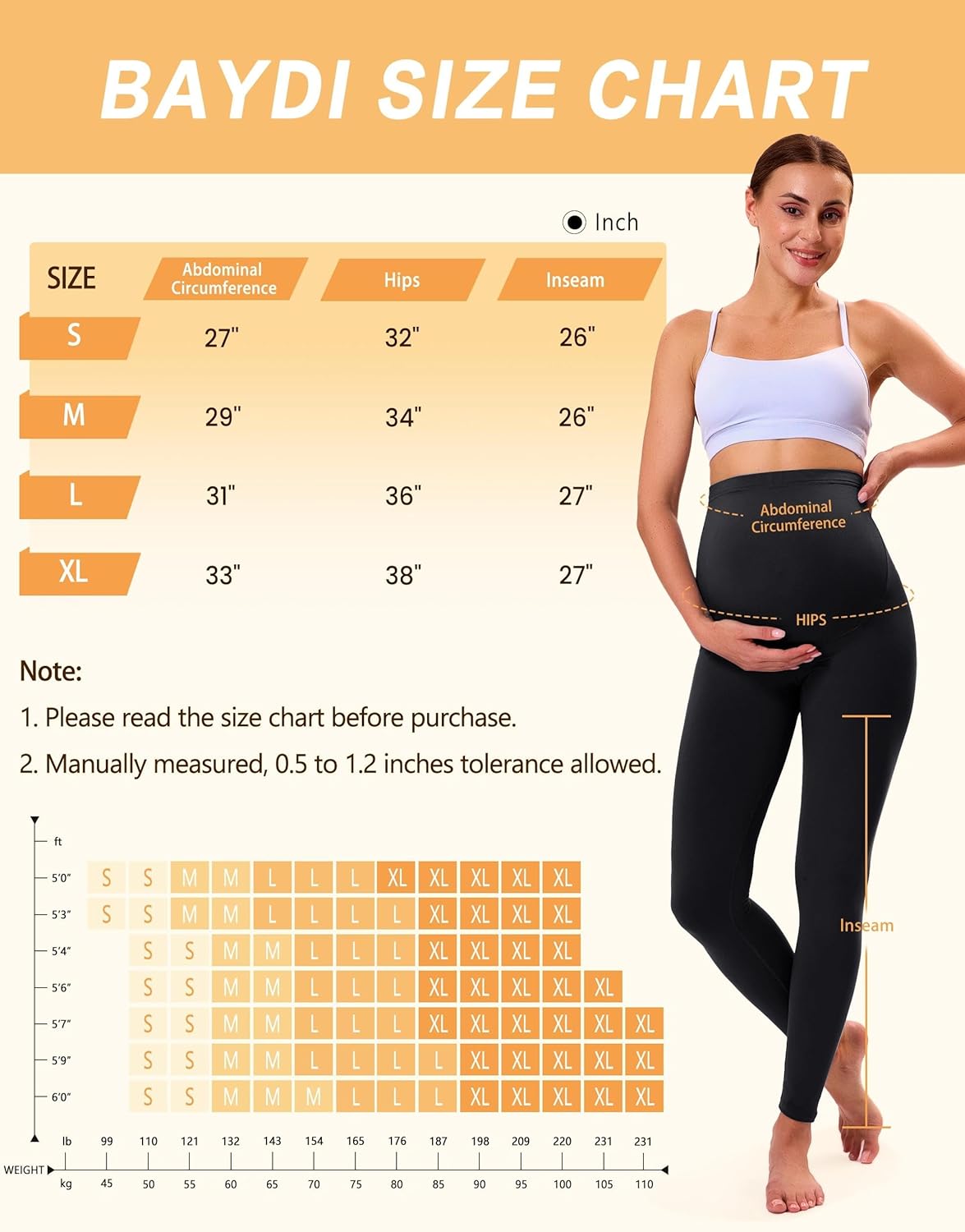 Thumbnail 5 de VALANDY Creamlush Maternity Leggings Over Bump – Butter-soft High Waist Belly Support