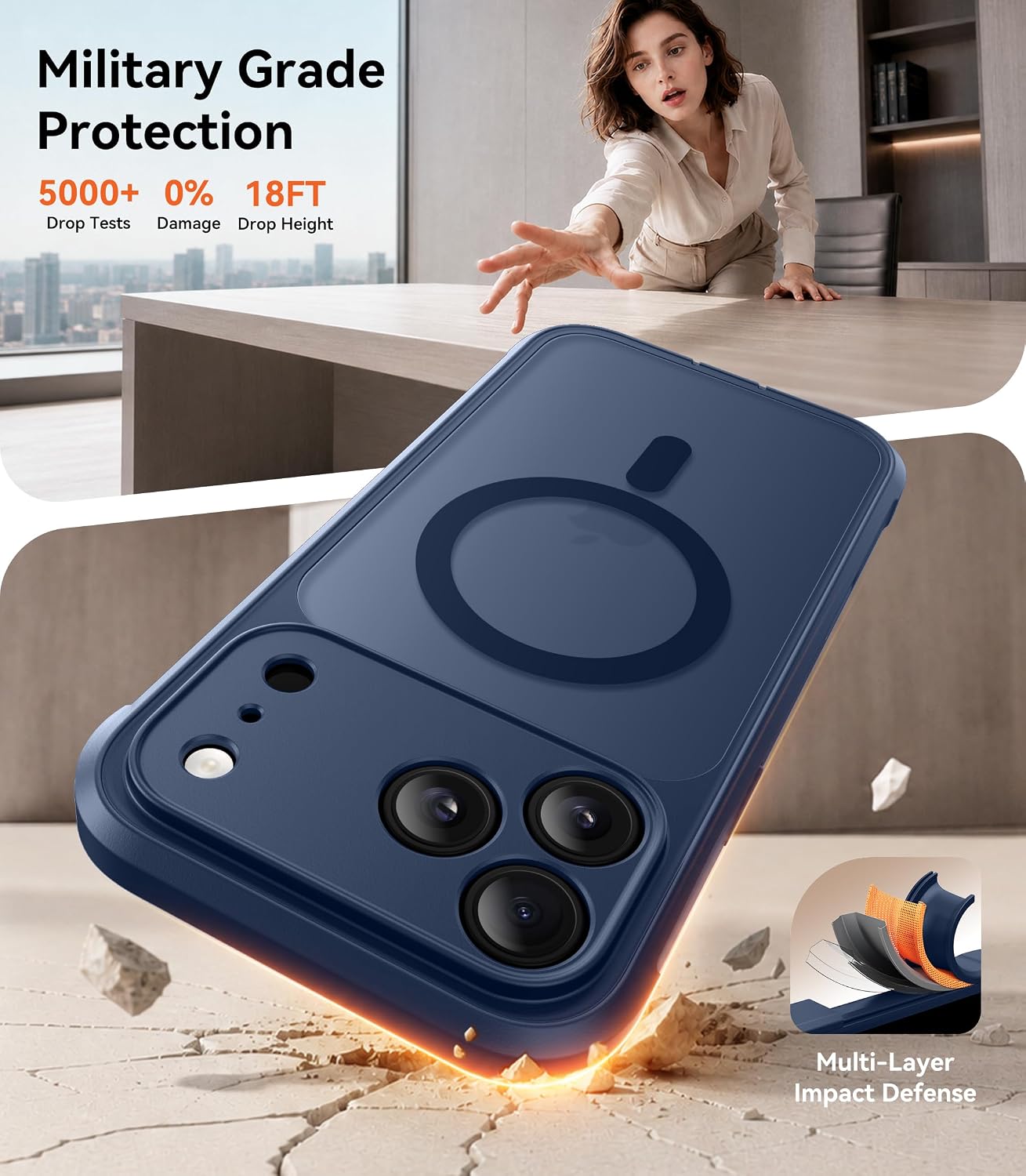 Thumbnail 5 de BERFY iPhone 17 Pro Max privacy case 6.9"