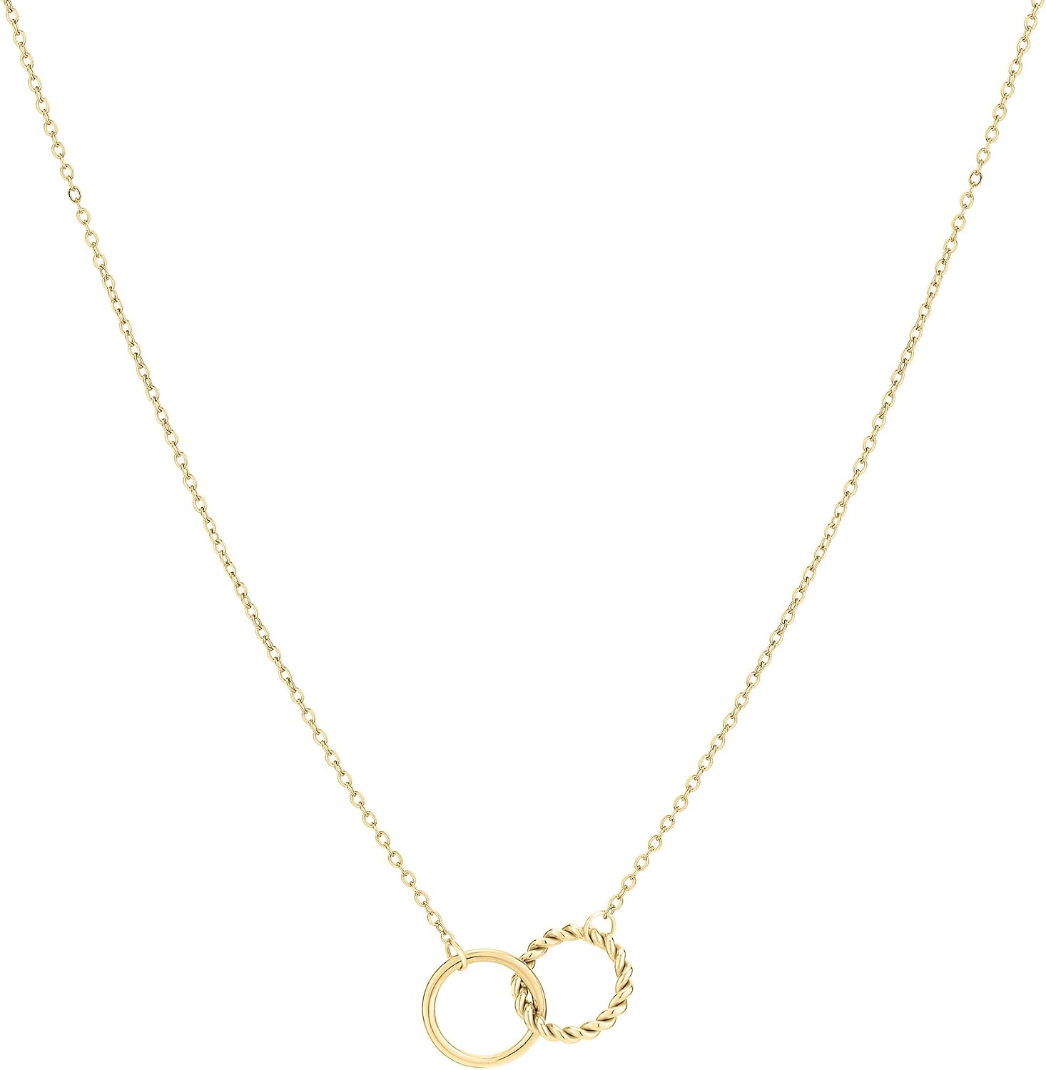 Detalle 2 de Tamaris Halskette Damen mit Infinity-Anhängern – Edelstahl, IP Roségold, 45 cm