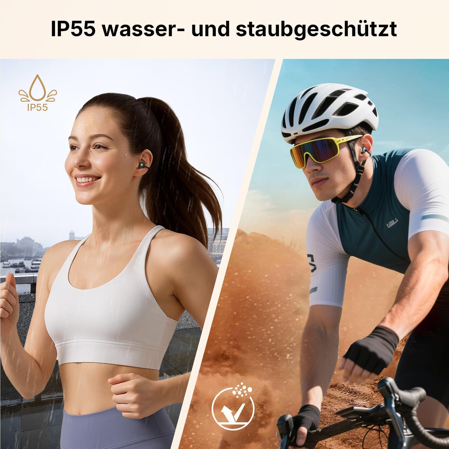Thumbnail 4 de EarFun Clip Open Ear Kopfhörer Bluetooth 40 Std. Akku