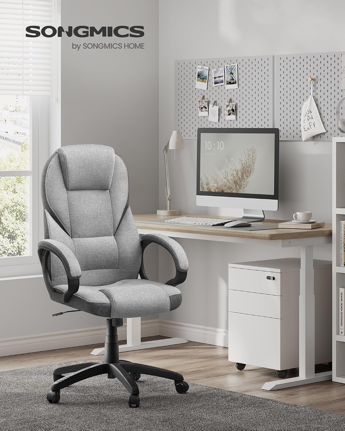 Thumbnail 1 de SONGMICS Ergonomica Poltrona direzionale 44–54 cm