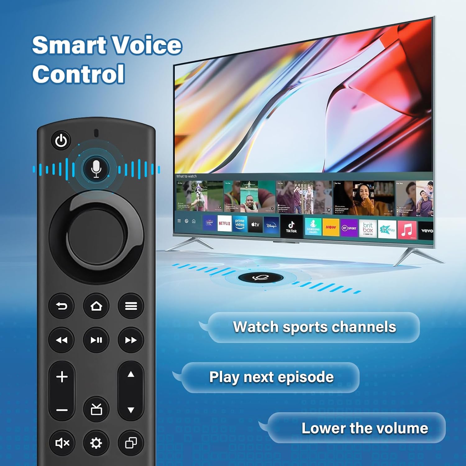 Detalle 2 de Mando a Distancia por Voz (4ª Gen) para Smart TV 🎤