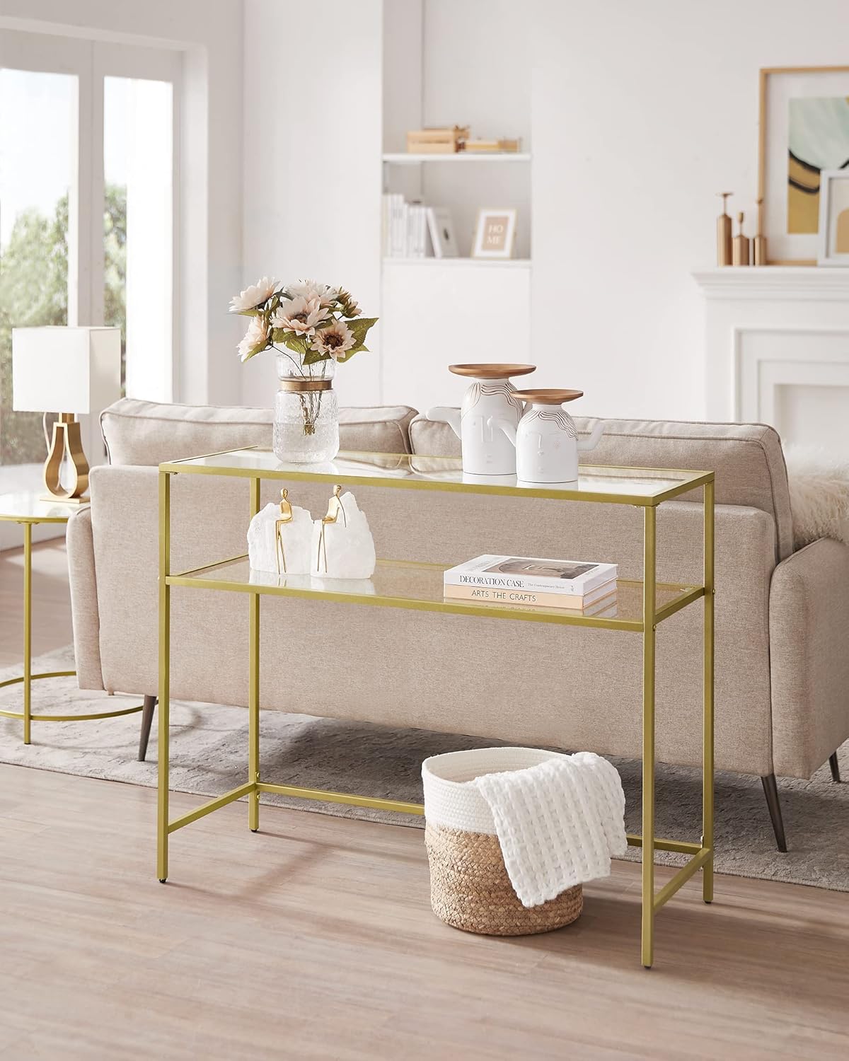 Detalle 2 de VASAGLE LGT025A01 Consolle ingresso 35x100x80 cm