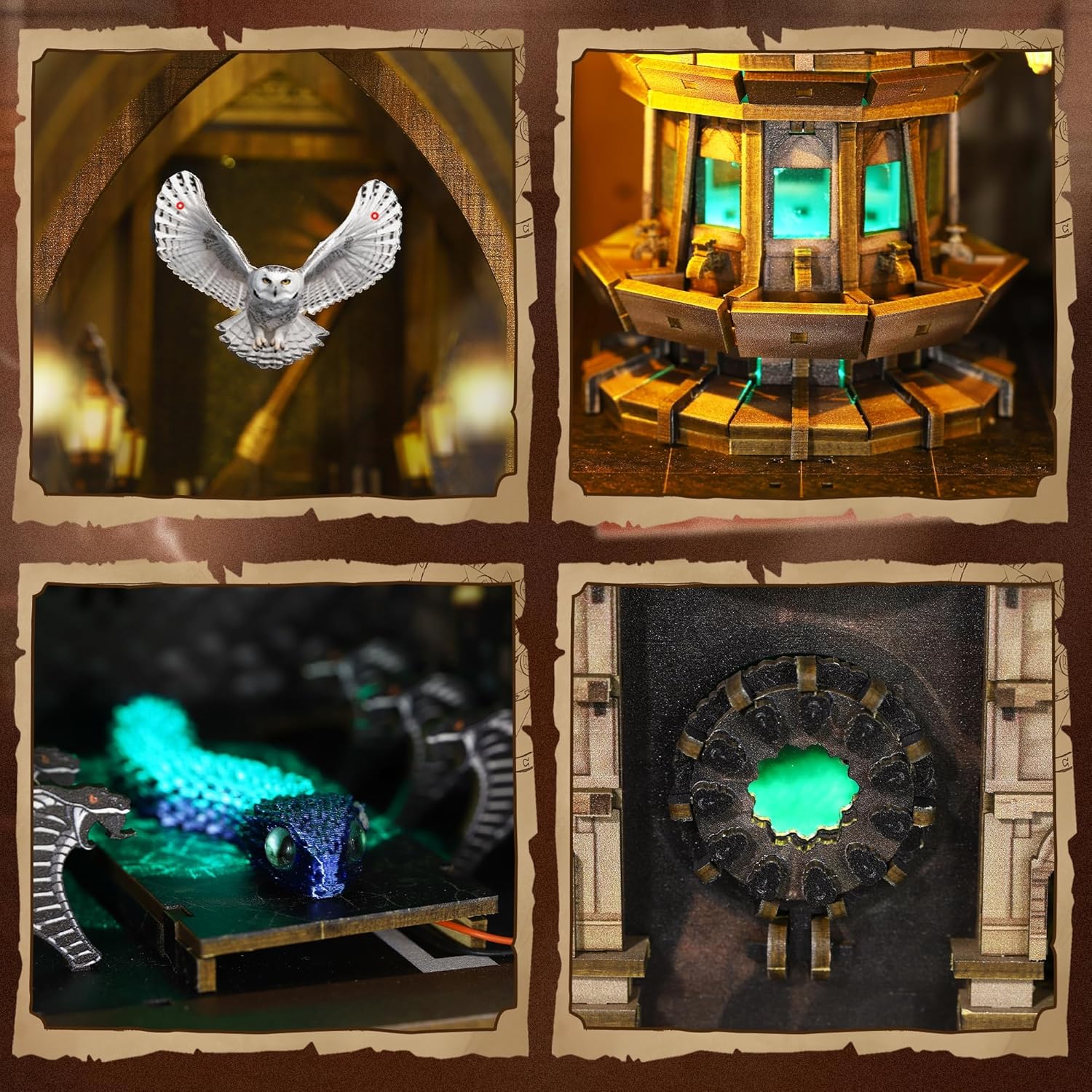 Thumbnail 1 de Book Nook Magic Kit – DIY Miniaturhaus „The Whispering Gate“ mit LED-Licht (351 Teile)