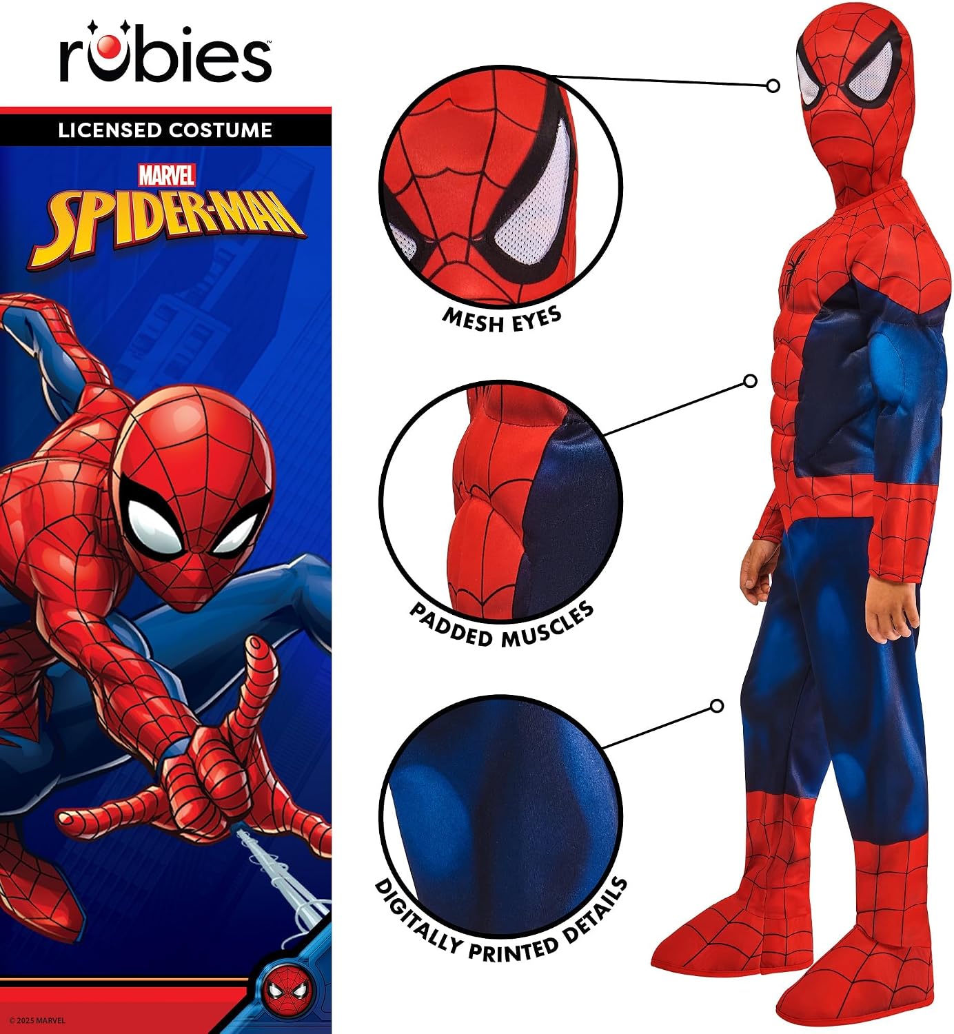 Thumbnail 3 de Rubie's Marvel Spider-Man Deluxe Child Costume