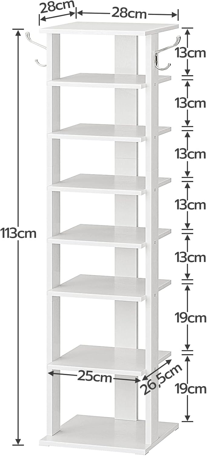Thumbnail 6 de HOOBRO Scarpiera a 8 Livelli EWT07XJ01G1: scaffale porta-scarpe stretto, stabile e versatile
