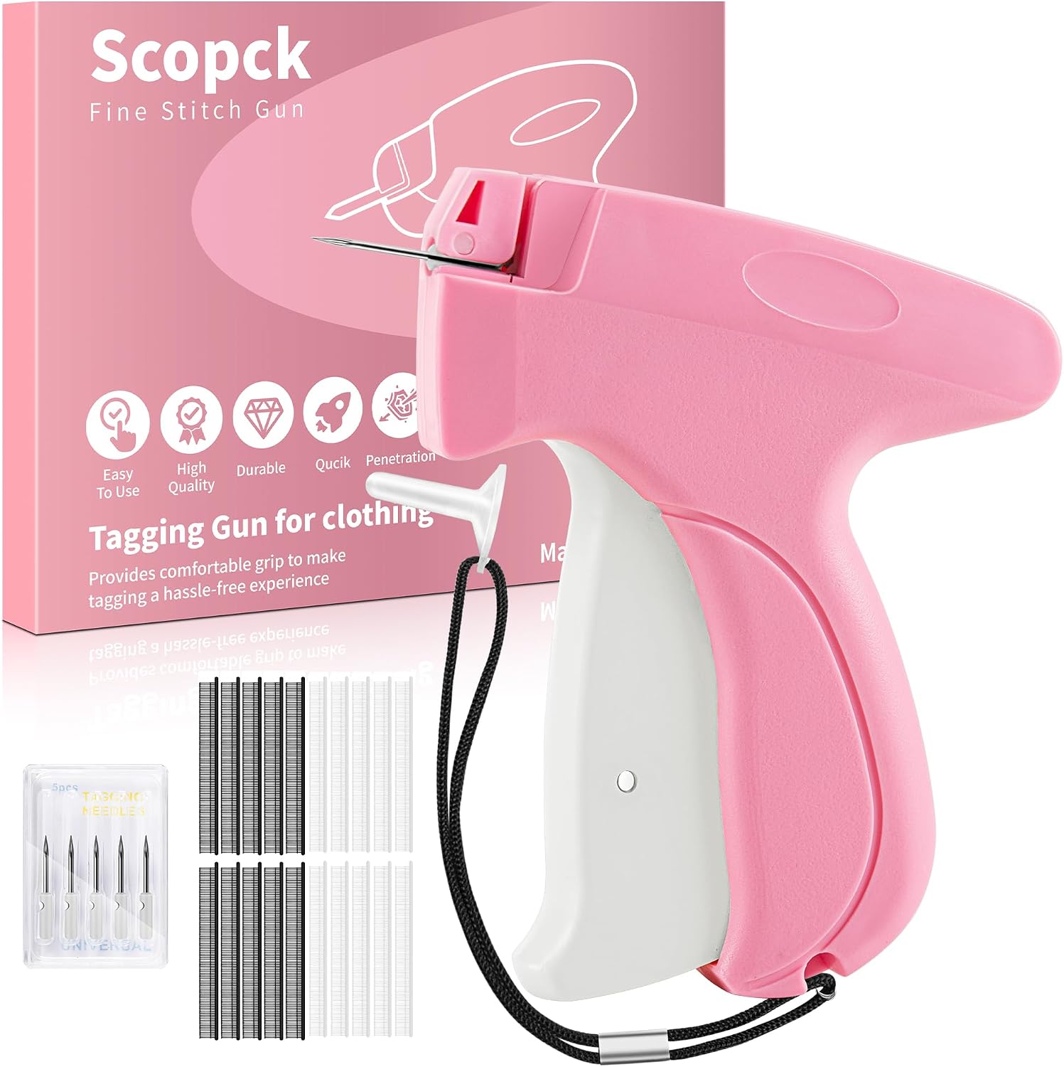 Detalle de Scopck S-3.7 Stitch Gun for Clothes with 5mm Fasteners and 6 Needles