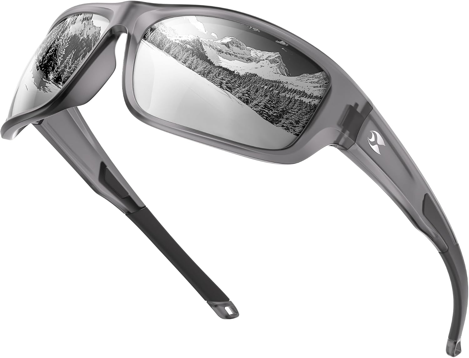 Detalle de suoso Polarized Sports Sunglasses with TR90 Wrap Frame and UV400 TAC Lenses