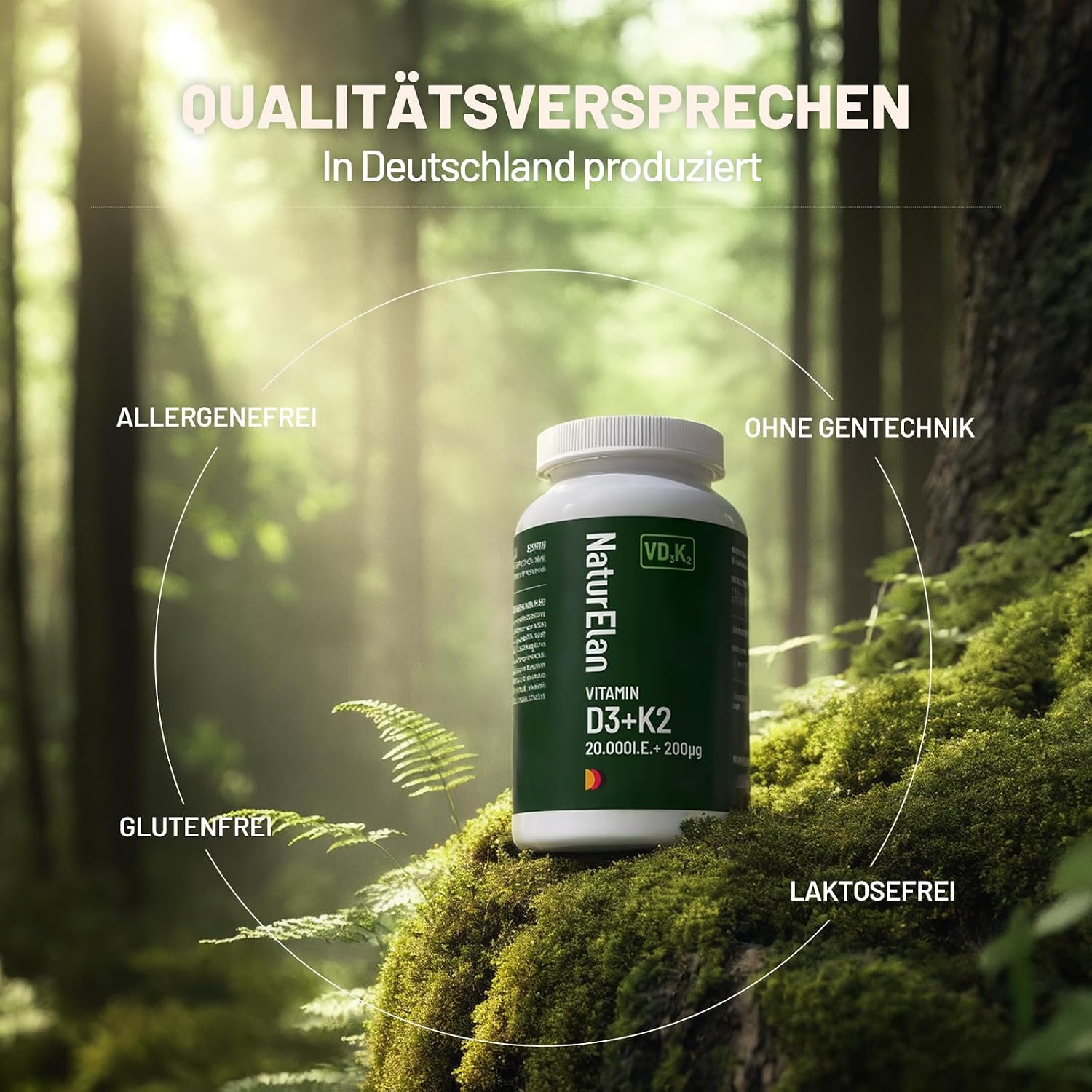 Detalle 2 de Vitamin D3 K2 hochdosiert 20000 I.E.