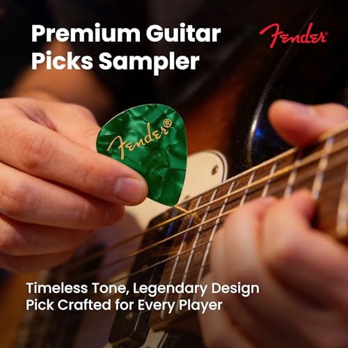 Detalle de Fender Premium Picks Sampler 12 Pack: Thin, Medium & Heavy Gauges (Austin Bazaar Exclusive)