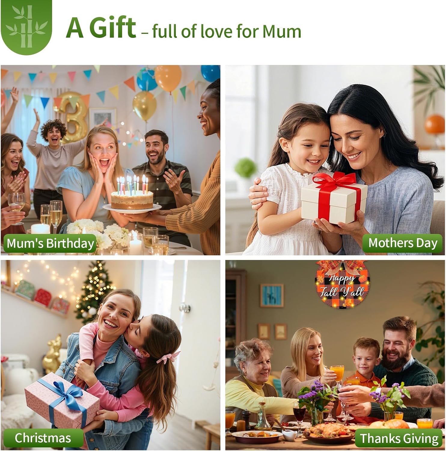 Thumbnail 6 de Zindoo Mum Heart Handle Engraved Bamboo Chopping Board