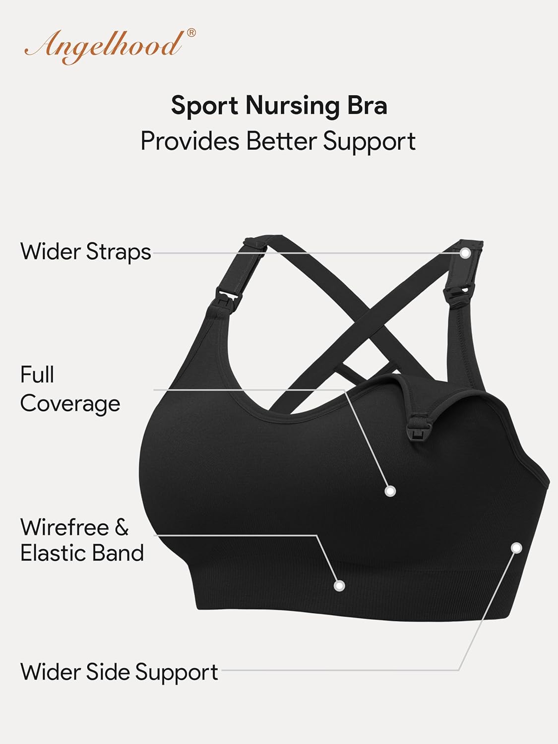 Thumbnail 5 de HBselect Sport Schwangerschafts Still BH Nahtloser Nursing Bra