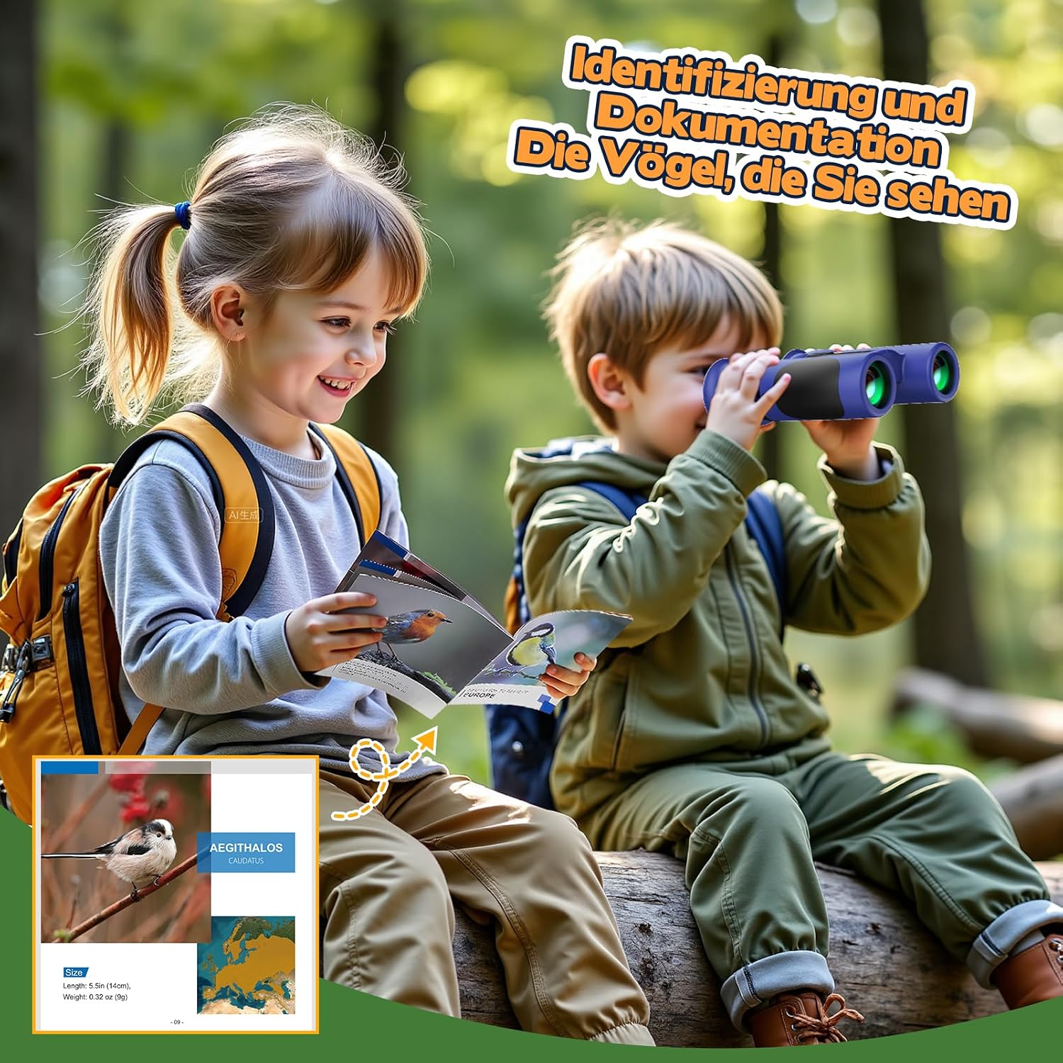 Thumbnail 5 de Fernglas Kinder Vergrößerung 8X21 – robustes Mini-Glas für Entdecker ab 3 Jahren