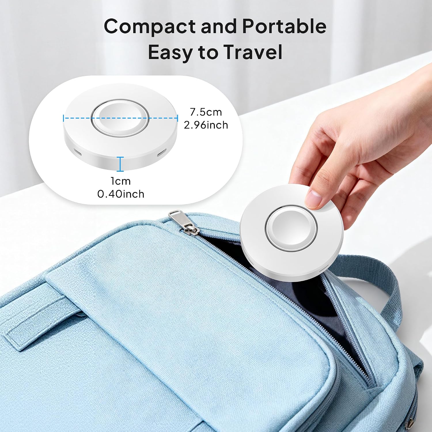 Detalle 2 de Elebase 5W Foldable Apple Watch Charger with USB-C and Lightning Inputs
