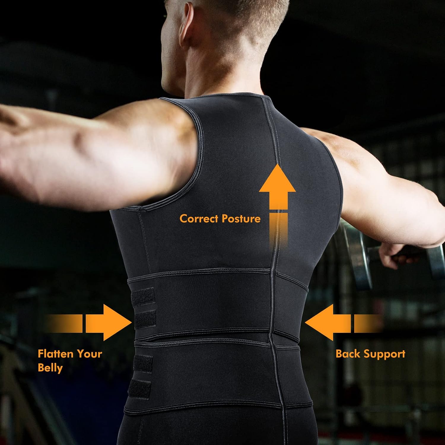 Thumbnail 3 de A+ Choice Sauna Vest Waist Trainer for Men (2.5 mm Neoprene, Double Sweat Belt)