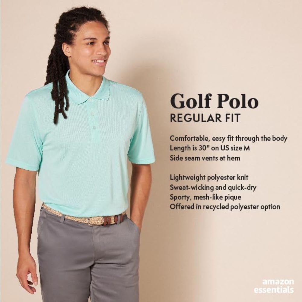 Thumbnail 1 de Amazon Essentials Men's Regular-Fit Quick-Dry Short-Sleeve Golf Polo Shirt