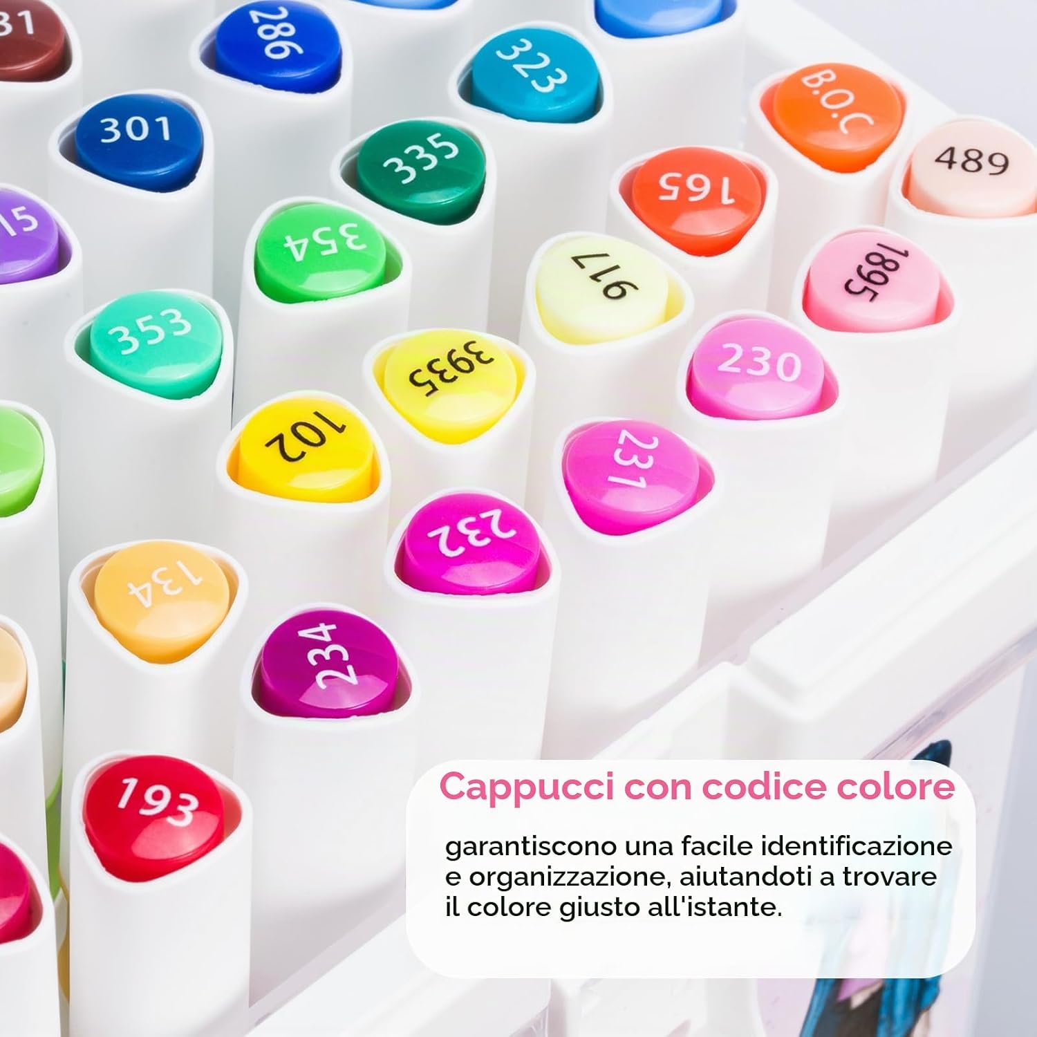 Thumbnail 6 de Ohuhu markers 47+1 colori: pennello e scalpello doppia punta per artisti a partire da principianti