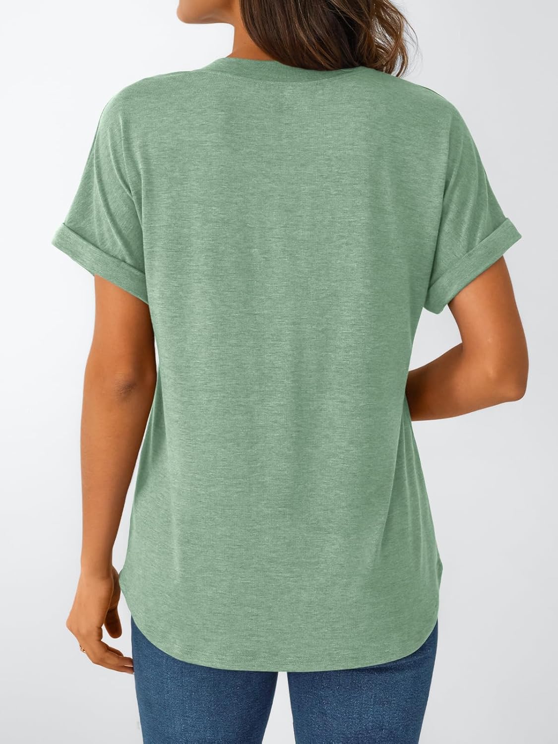 Thumbnail 3 de AUTOMET Women’s Short Sleeve Henley Shirts — Soft & Breathable Henley Dressy Casual Summer Tops