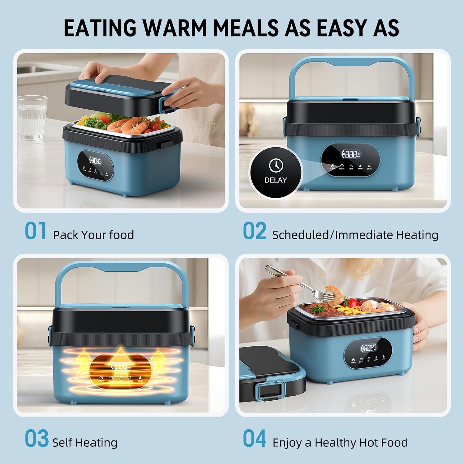 Thumbnail 4 de SEVENMEET Cordless Electric Lunch Box