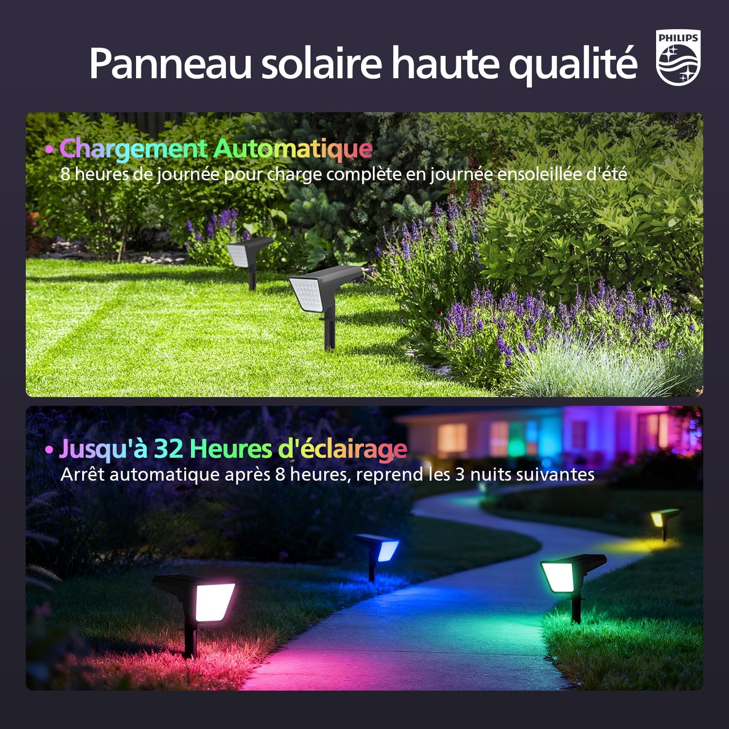 Thumbnail 4 de Philips Spots solaires RGBW lot de 4