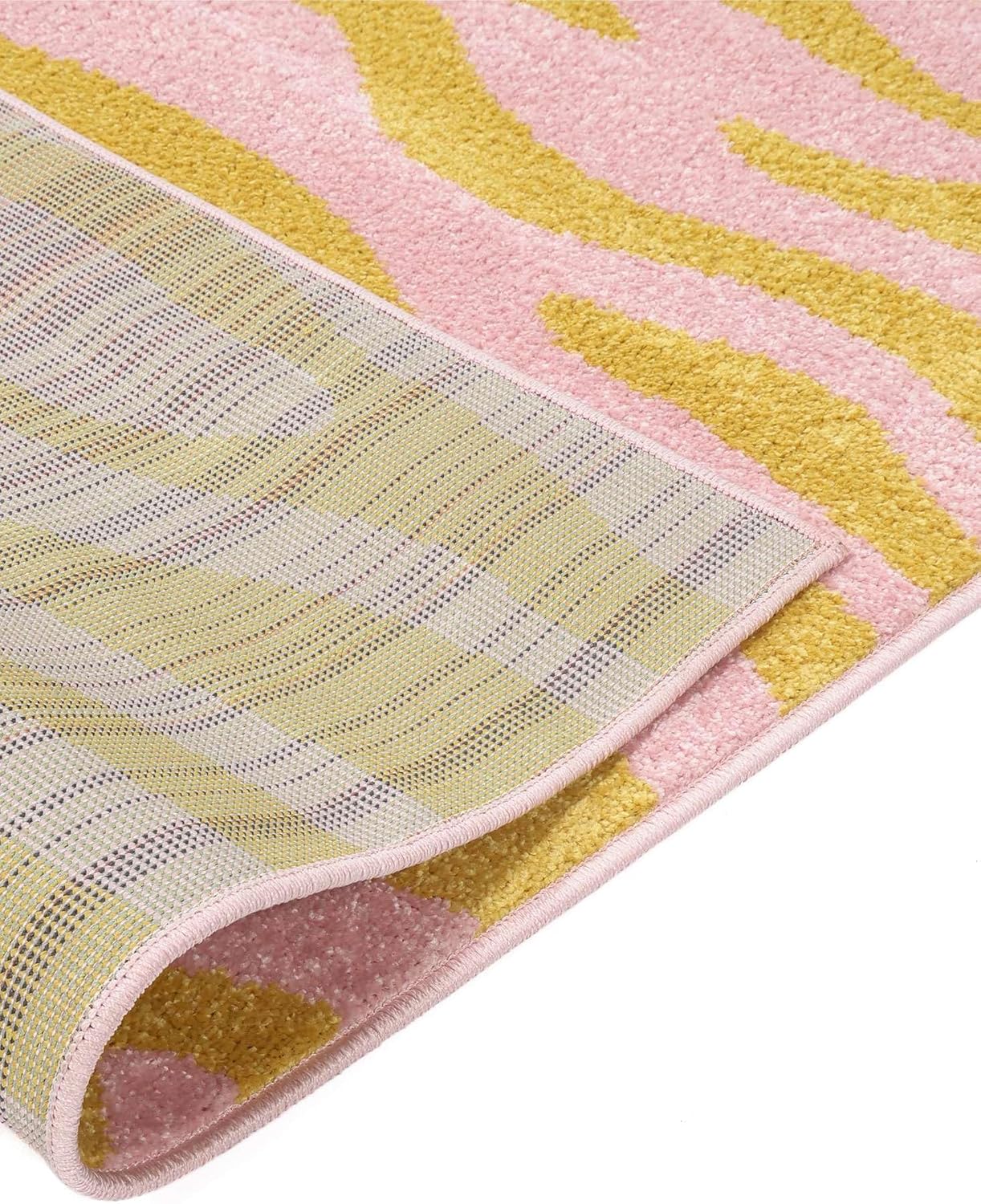 Thumbnail 6 de RugVista Woodcut Indoor & Outdoor Rug, 160 x 230 cm, Yellow/Pink