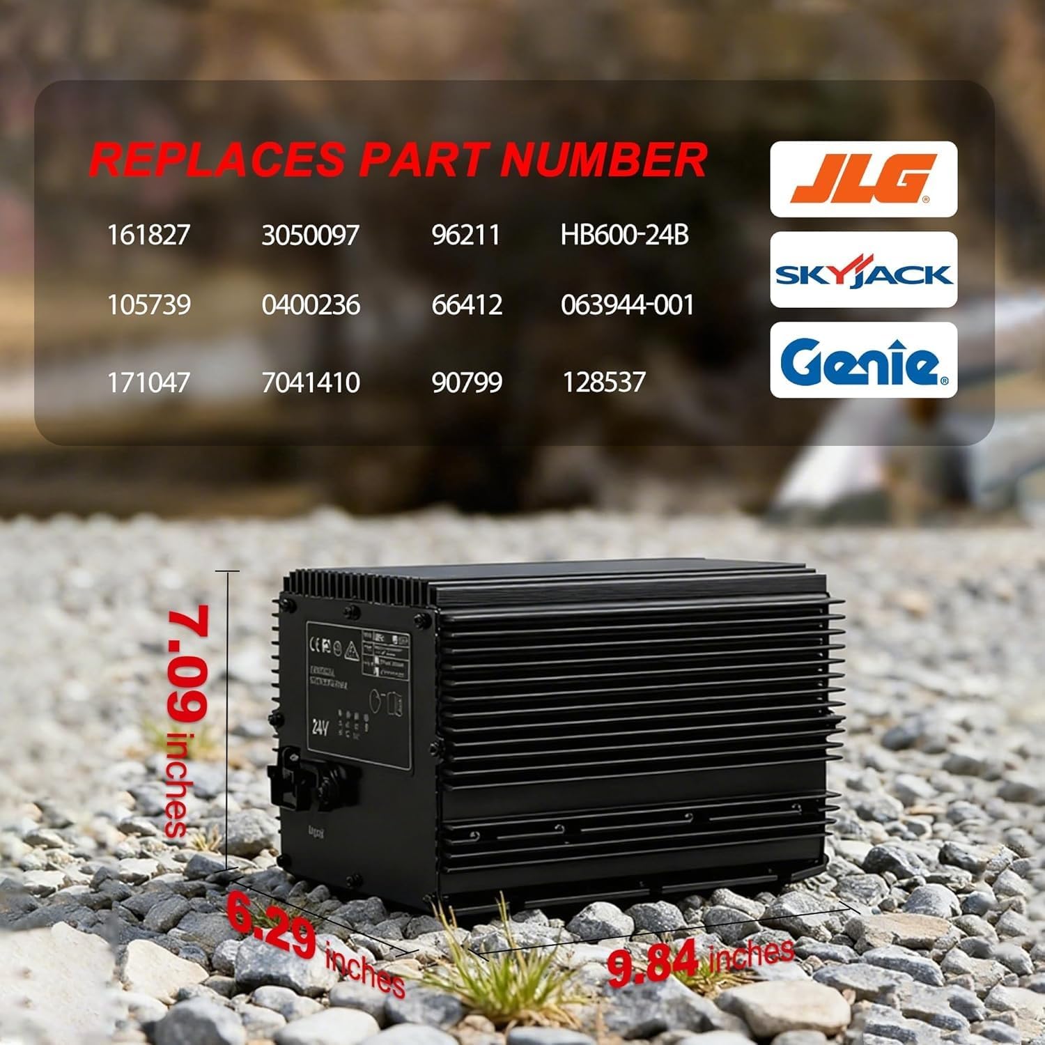 Thumbnail 2 de SWKOCNOI HB600-24B 24V 25A Scissor Lift Battery Charger (Replaces 161827/128537/96211/105739GT)