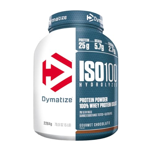 Detalle de Dymatize ISO 100 Hydrolyzed Gourmet Chocolate 2264g – Premium Whey Protein isolat, hydrolysiert