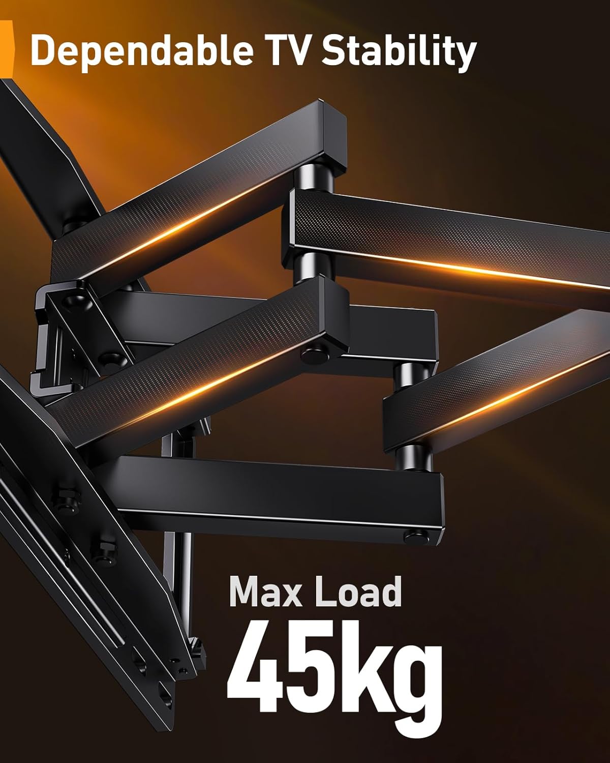 Detalle de Perlegear PGMF20 Smart TV Wall Bracket with Music-Sync Ambient Lighting