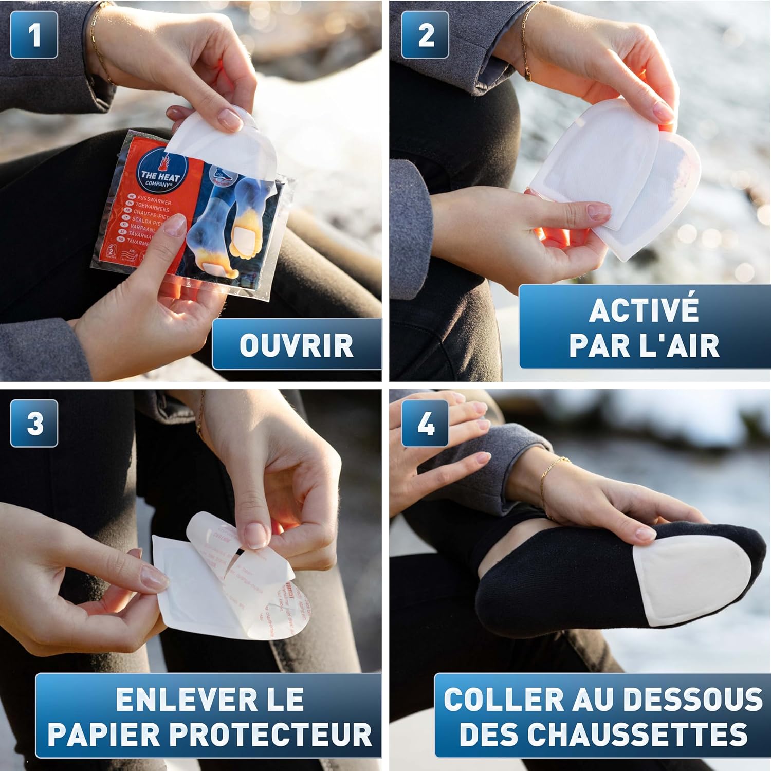 Detalle de THE HEAT COMPANY Chauffe-pieds 40 paires 👣