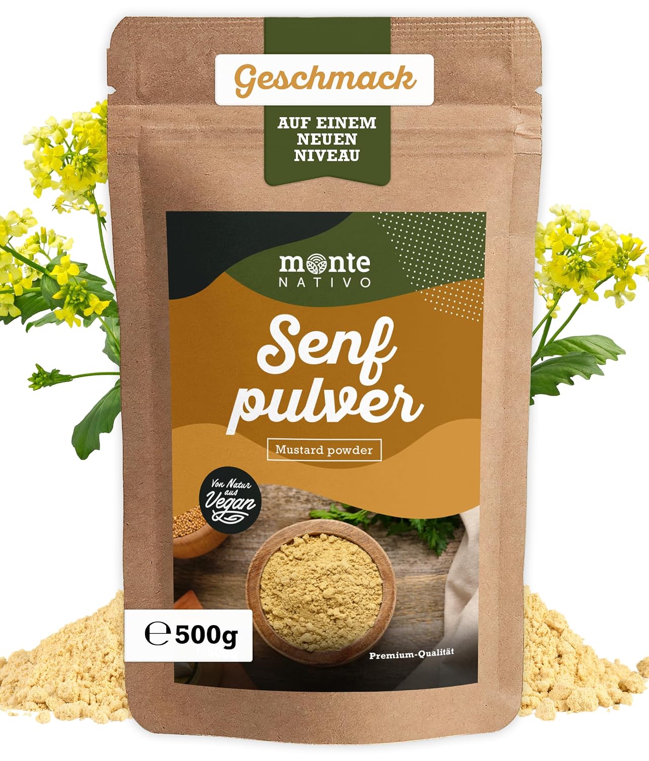 Detalle de Senfmehl Monte Nativo (500 g) – 100% rein, gemahlenes Senfpulver