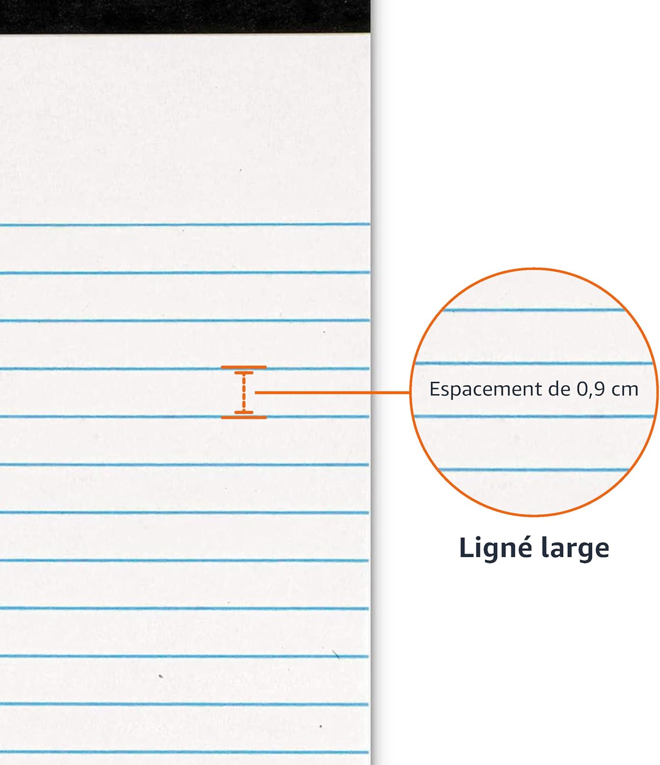 Thumbnail 2 de Amazon Basics Blocs-notes lignés 21,6 x 29,8 cm — 12 unités, 50 feuilles chacun