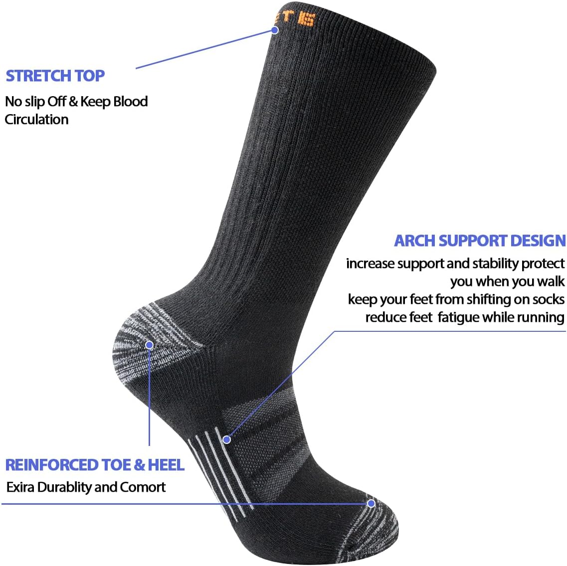Thumbnail 3 de JOYNÉE athletic crew socks 10 pairs 10-13