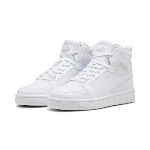 Thumbnail 6 de PUMA Rebound V6 Mid Jr – Scarpe da ginnastica unisex per bambini e ragazzi (38 EU) con tomaia sintetica e suola in gomma
