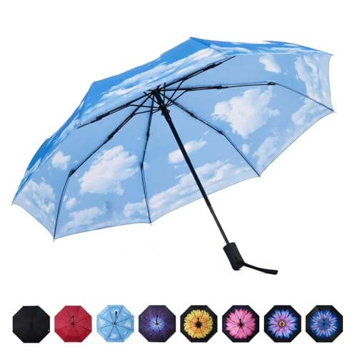 Imagen de SY COMPACT Travel Umbrella Windproof Automatic Unbreakable UV Protection en OfertitasTOP