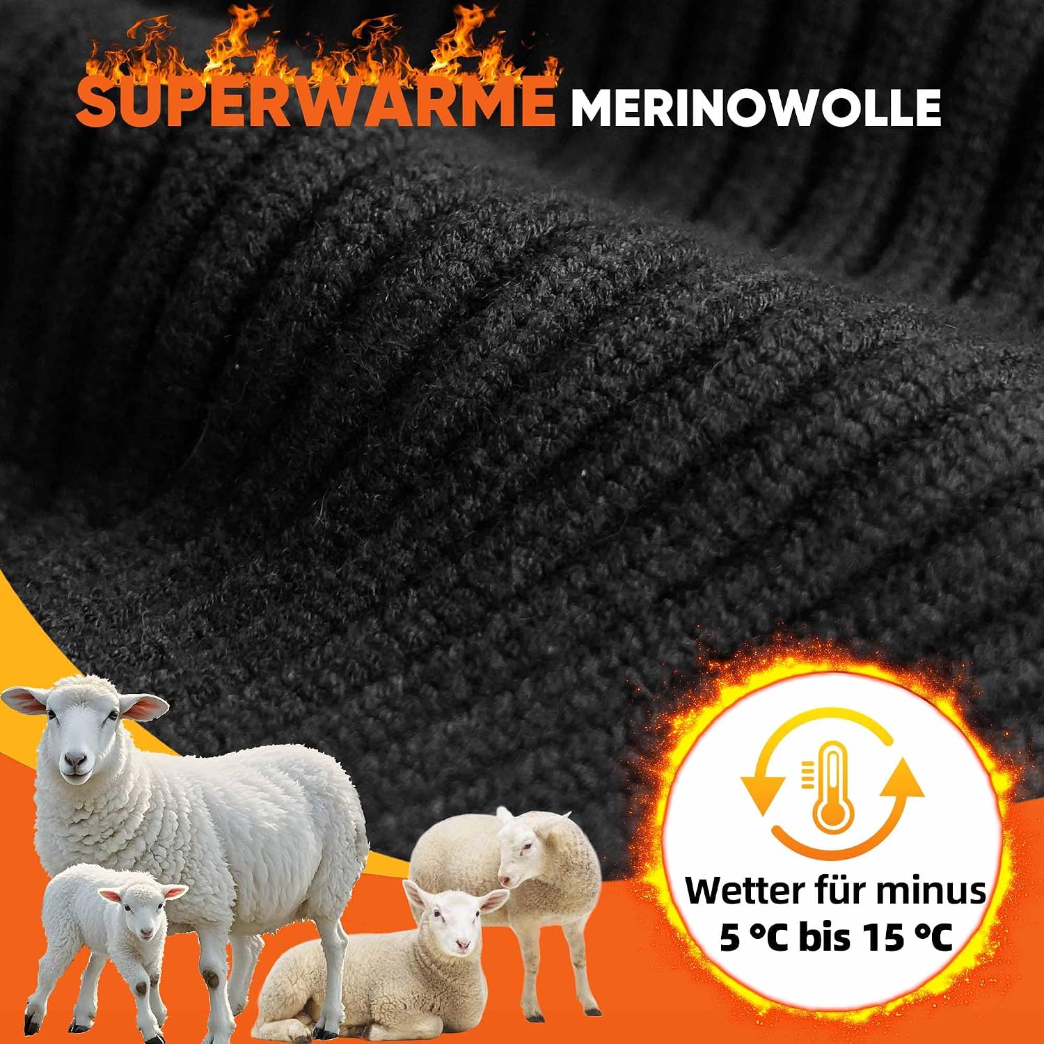 Detalle 2 de DTUOMO Merinowolle Mütze Unisex Beanie 256 GB?