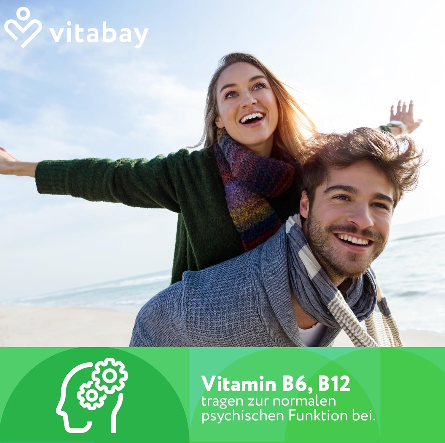 Thumbnail 4 de vitabay Vitamin B Komplex hochdosiert – 180 Tabletten mit allen 8 B-Vitaminen, vegan & laborgeprüft